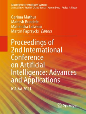 cover image of Proceedings of 2nd International Conference on Artificial Intelligence